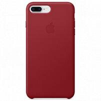 Originálne kožené puzdro pre Apple iPhone 8 Plus/7 Plus – červené