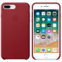 Originálne kožené puzdro pre Apple iPhone 8 Plus/7 Plus – červené