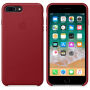 Originálne kožené puzdro pre Apple iPhone 8 Plus/7 Plus – červené