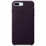 Originálne kožené puzdro pre Apple iPhone 8 Plus/7 Plus – fialové