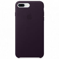 Originálne kožené puzdro pre Apple iPhone 8 Plus/7 Plus – fialové