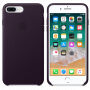Originálne kožené puzdro pre Apple iPhone 8 Plus/7 Plus – fialové