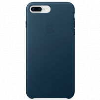 Originálne kožené puzdro pre Apple iPhone 8 Plus/7 Plus – vesmírne modré