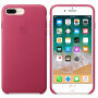 Originálne kožené puzdro pre Apple iPhone 8 Plus/7 Plus – fuchsiové
