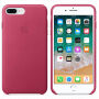 Originálne kožené puzdro pre Apple iPhone 8 Plus/7 Plus – fuchsiové