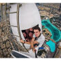 Teleskopická selfie tyč / monopod s&nbsp;drôtovou spúšťou pre iPhone - dĺžka 101,4 cm - čierna