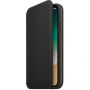 Originálne kožené puzdro Folio pre Apple iPhone XS / iPhone X – čierne