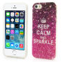 Elegantný kryt na Apple iPhone 5 / 5S / SE (2016) - Keep Calm and Sparkle