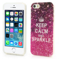 Elegantný kryt na Apple iPhone 5 / 5S / SE (2016) - Keep Calm and Sparkle