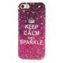 Elegantný kryt na Apple iPhone 5 / 5S / SE (2016) - Keep Calm and Sparkle