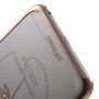 X-FITTED kryt na Apple iPhone 6 Plus/6S Plus - zlatý s&nbsp;vážkami a&nbsp;kamienky Swarovski