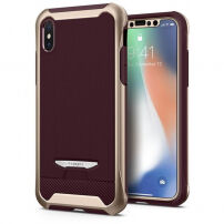 Spigen Signature ochranný kryt z plastu a polykarbonátu pre Apple iPhone XS / iPhone X – zlatý