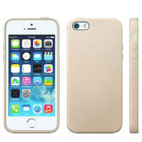 Kryt v originálnom Apple dizajne pre iPhone 5 / 5S / SE (2016) – béžový