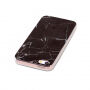 Ochranný plastový kryt pre iPhone 5 / 5S / SE (2016) – čierny mramor