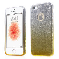 3v1 trblietavý kryt pre iPhone 5 / 5S / SE (2016) – žltý