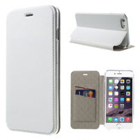 Otváracie / flip kožené puzdro pre Apple iPhone 6 / 6S - biele