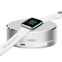3 v 1 powerbanka, nabíjací stojanček a ochranné puzdro pre Apple Watch – strieborná