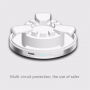 3 v 1 powerbanka, nabíjací stojanček a ochranné puzdro pre Apple Watch – strieborná