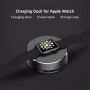 3v1 powerbanka, nabíjací stojanček a ochranné puzdro pre Apple Watch - 1 500 mAh - čierna