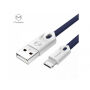 MCDODO USB synchronizačný a nabíjací kábel pre Apple iPhone – 1 m – modrý