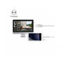 MCDODO USB kábel s lightning/micro USB/USB-C konektormi pre Apple iPhone – 1 m – biely