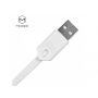 MCDODO USB kábel s lightning/micro USB/USB-C konektormi pre Apple iPhone – 1 m – biely