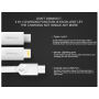 MCDODO USB kábel s lightning/micro USB/USB-C konektormi pre Apple iPhone – 1 m – biely
