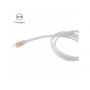 MCDODO USB kábel s USB-C konektorom pre Apple MacBook – 1 m – bielo-zlatý