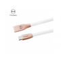 MCDODO USB kábel s USB-C konektorom pre Apple MacBook – 1 m – bielo-zlatý
