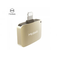 MCDODO redukcia s lightning a jack 3,5 konektorom pre Apple iPhone – zlatá