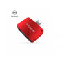 MCDODO redukcia s lightning a jack 3,5 konektorom pre Apple iPhone – červená