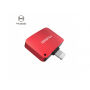 MCDODO redukcia s lightning a jack 3,5 konektorom pre Apple iPhone – červená