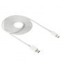 Dátový a nabíjací kábel USB-C / USB-C pre iPhone / iPad / MacBook / AirPods - 2 m - biely