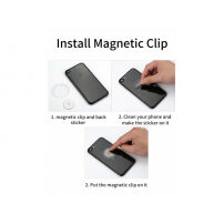 MCDODO príslušenstvo k magnetickému držiaku telefónu pre Apple iPhone – magnetický pliešok/samolepka/čistiaca handrička