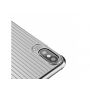 MCDODO ochranný kryt s plastickým vzorom pre Apple iPhone XS / iPhone X – strieborný