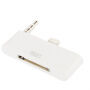 Redukcia / adaptér 30pin konektor na lightning s&nbsp;audio 3,5 mm jack konektorom pre iPhone 6 Plus / 6S Plus - biela