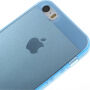 Priehľadný obal pre Apple iPhone S5 / 5S / SE (2016) – modrý