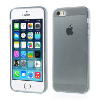 Priehľadný obal pre Apple iPhone S5 / 5S / SE (2016) – sivý