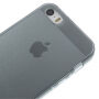 Priehľadný obal pre Apple iPhone S5 / 5S / SE (2016) – sivý