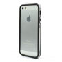 Puzdro / kryt bumper pre Apple iPhone 5 / 5S / SE (2016) – čierny / priehľadný