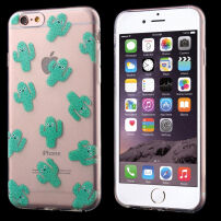 Priehľadný kryt na Apple iPhone 6 / 6S – roztomilé kaktusy