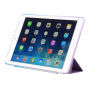 Dúhové Smart puzdro/kryt s funkciou uspania a stojančekom pre Apple iPad 9,7" (2017)/iPad 2018 – fialovo-modré