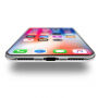 Mäkký plastový kryt pre Apple iPhone XS / iPhone X – modré kvetiny
