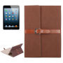 Luxusné puzdro z PU kože s prackou pre Apple iPad 4 / 3 / 2 – hnedé