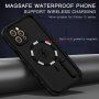 RedPepper nárazuvzdorné vodeodolné puzdro s MagSafe nabíjaním pre iPhone 12 Pro - čierne