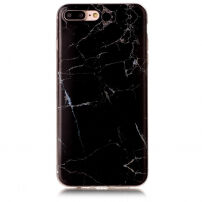 Ochranný plastový kryt pre Apple iPhone 8 Plus/7 Plus – čierny mramor