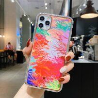 Nárazuvzdorný ochranný kryt abstraktná maľba pre iPhone 12 mini - farebný