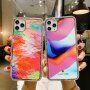 Nárazuvzdorný ochranný kryt abstraktná maľba pre iPhone 12 mini - farebný