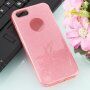 Trblietavý kryt pre iPhone 5 / 5S / SE (2016) - ružový
