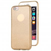 Trblietavý kryt pre iPhone 6 / 6S - zlatý